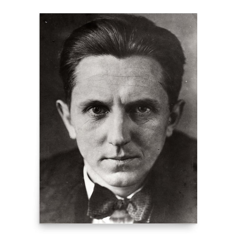 Erwin Piscator poster print, in size 18x24 inches.