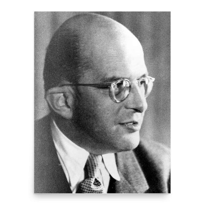 Erwin Planck poster print, in size 18x24 inches.