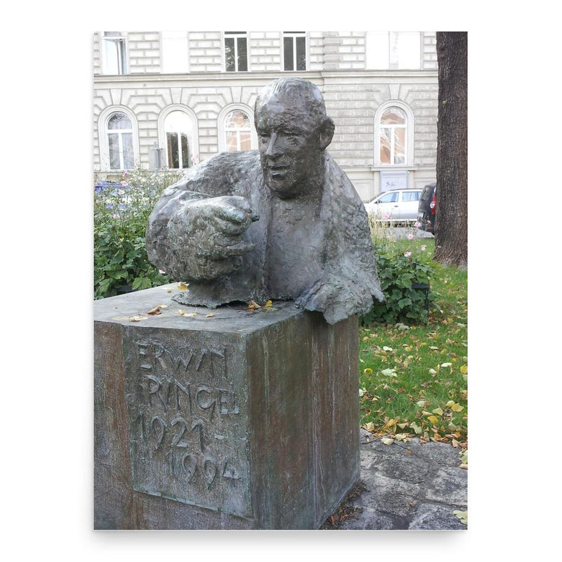 Erwin Ringel poster print, in size 18x24 inches.