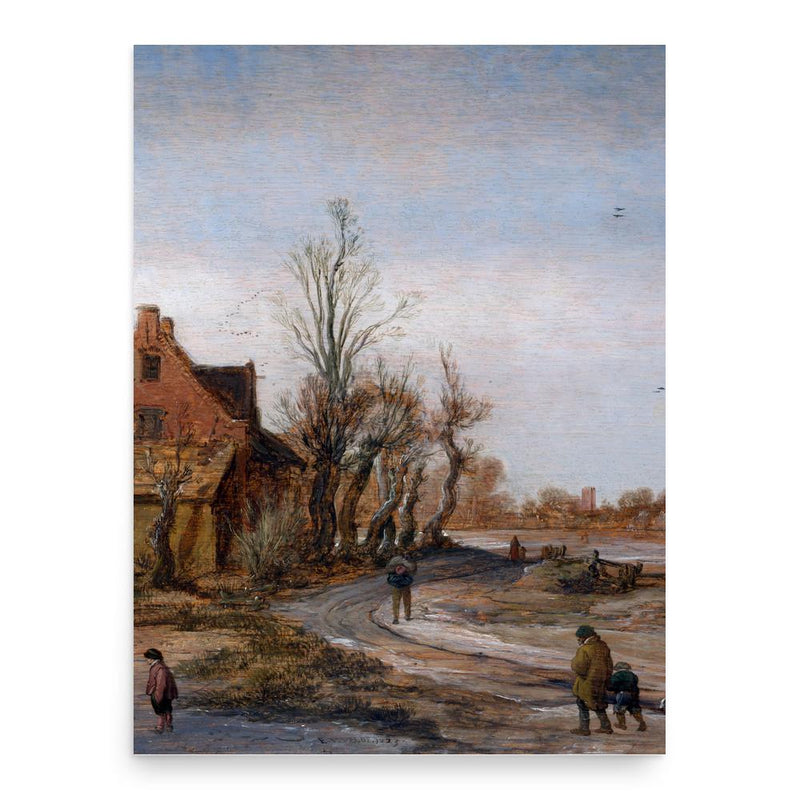 Esaias van de Velde poster print, in size 18x24 inches.