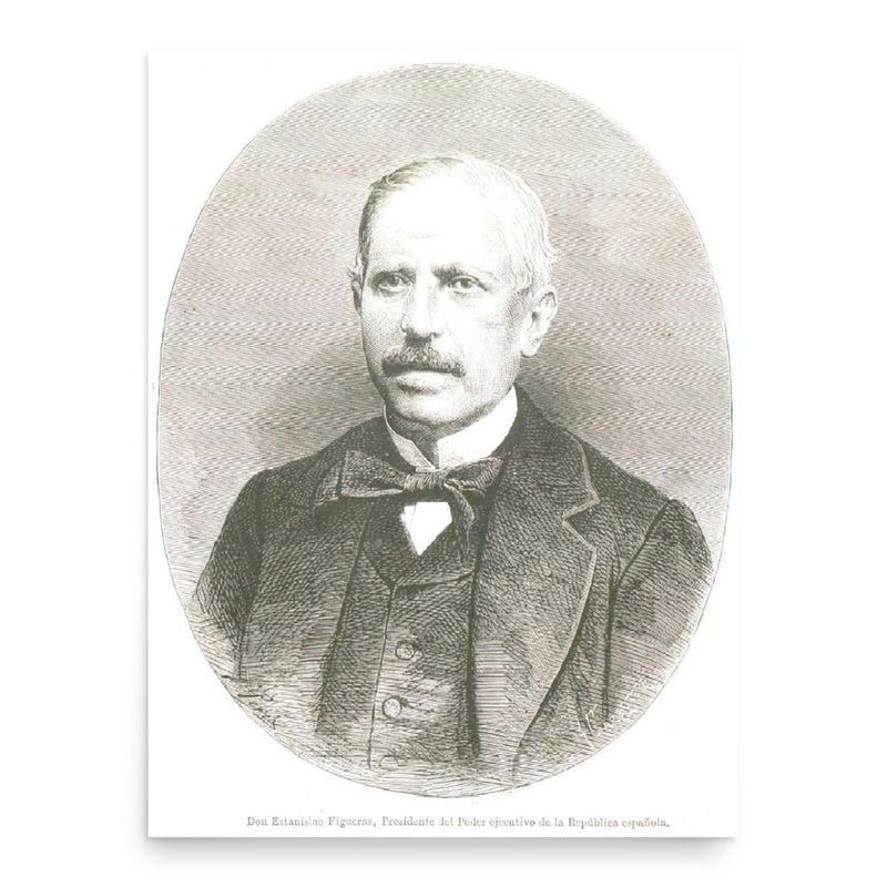 Estanislao Figueras poster print, in size 18x24 inches.