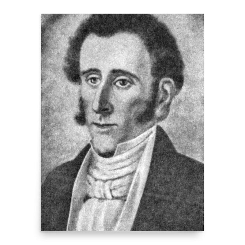 Esteban de Luca poster print, in size 18x24 inches.