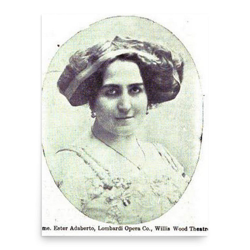 Ester Adaberto poster print, in size 18x24 inches.