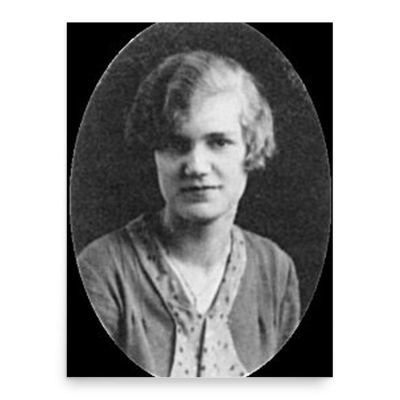 Ester Boserup poster print, in size 18x24 inches.