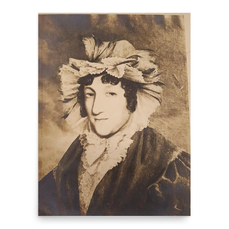 Esther Abrahams poster print, in size 18x24 inches.