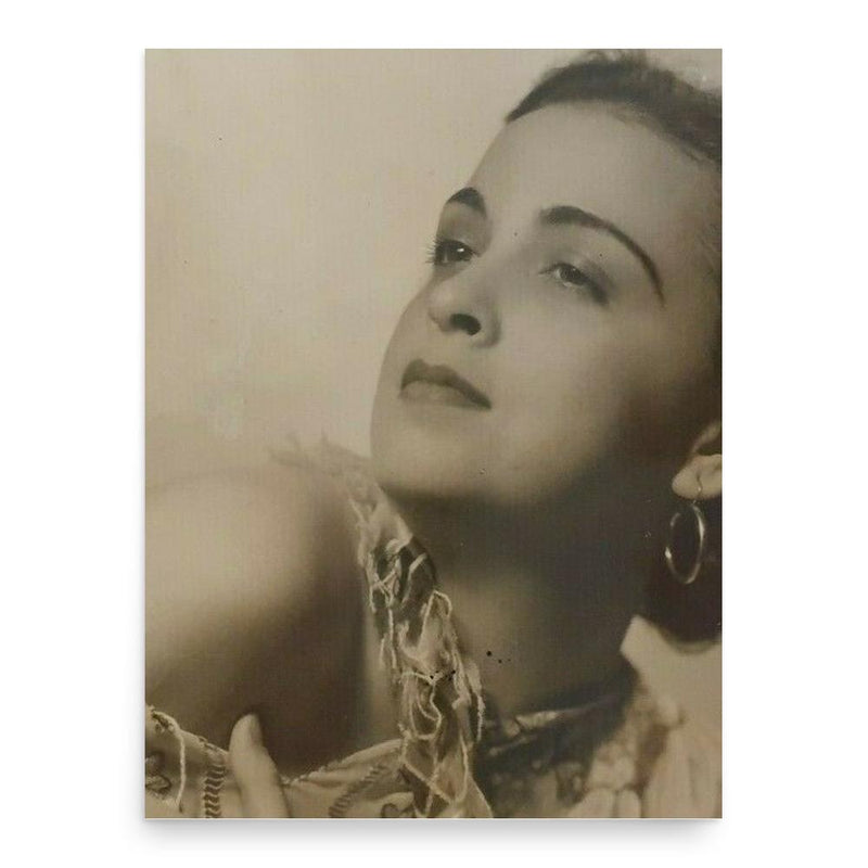 Esther Borja poster print, in size 18x24 inches.