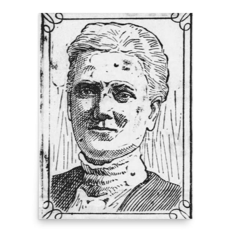 Esther Frances How poster print, in size 18x24 inches.