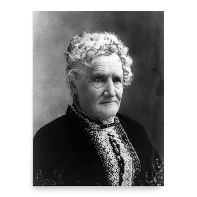 Esther Hobart Morris poster print, in size 18x24 inches.