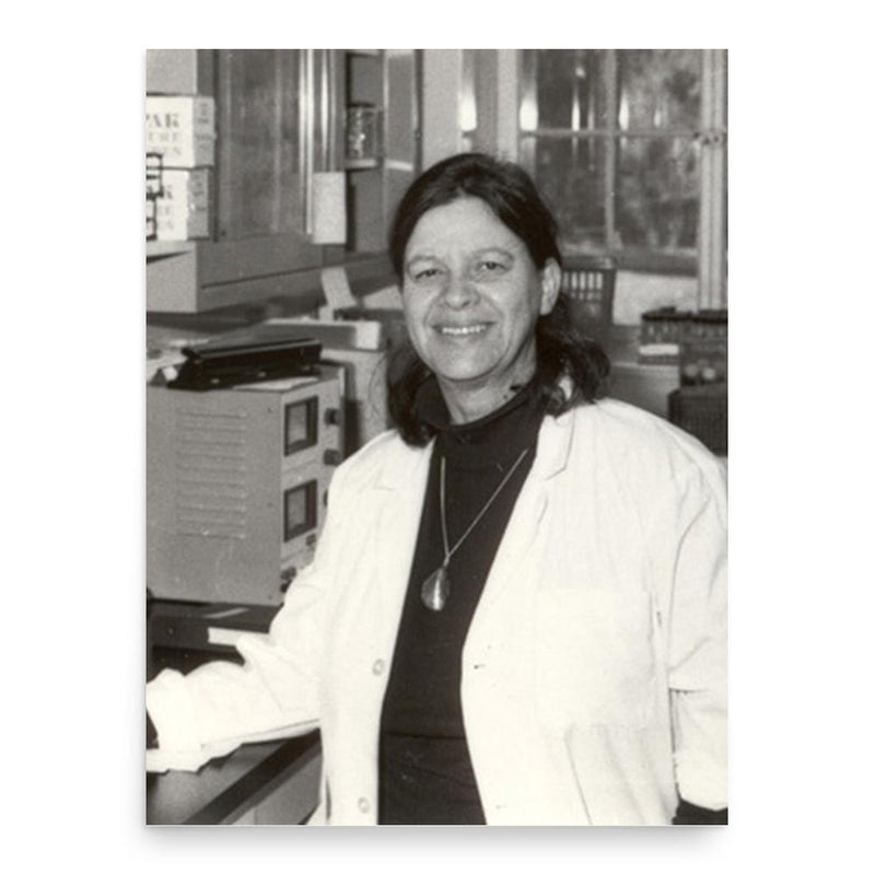 Esther Lederberg poster print, in size 18x24 inches.