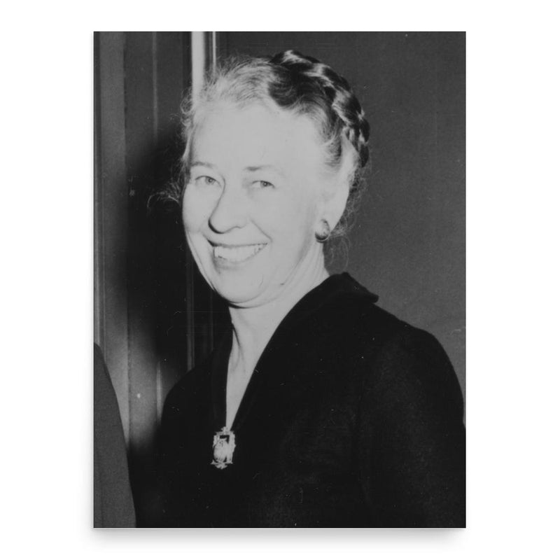 Esther Peterson poster print, in size 18x24 inches.