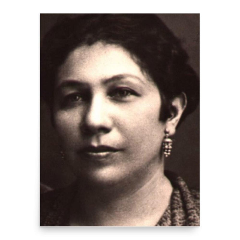 Esther Raab poster print, in size 18x24 inches.