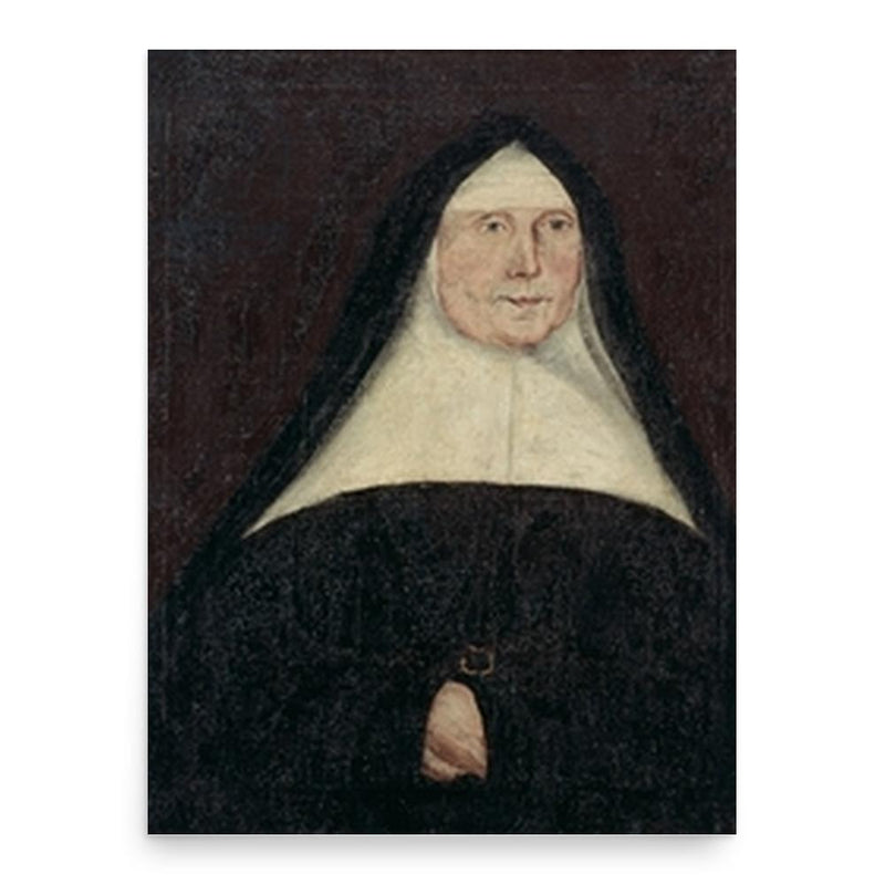 Esther Wheelwright poster print, in size 18x24 inches.