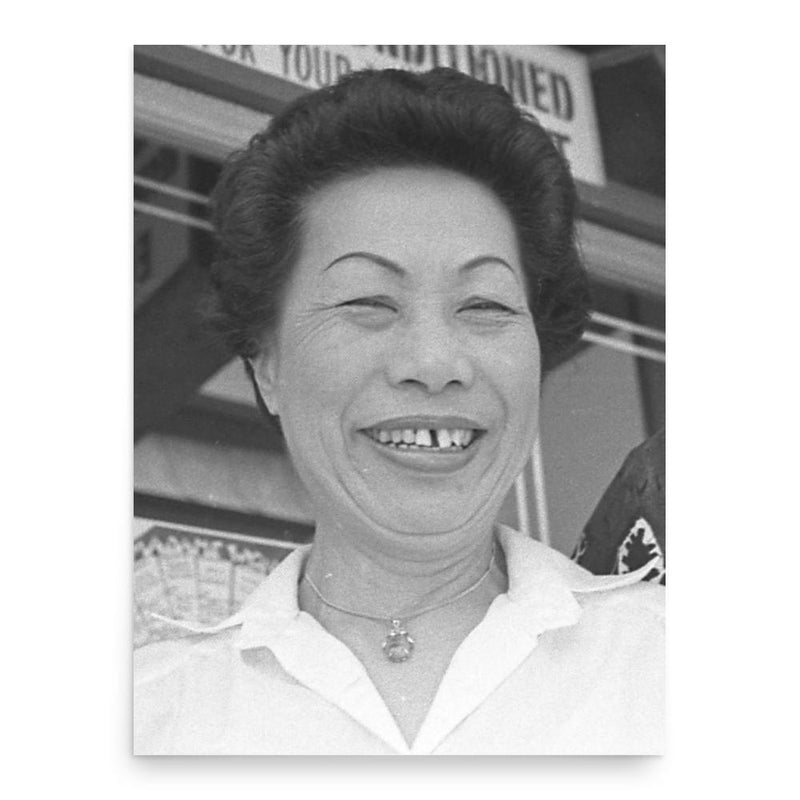 Esther Wong poster print, in size 18x24 inches.