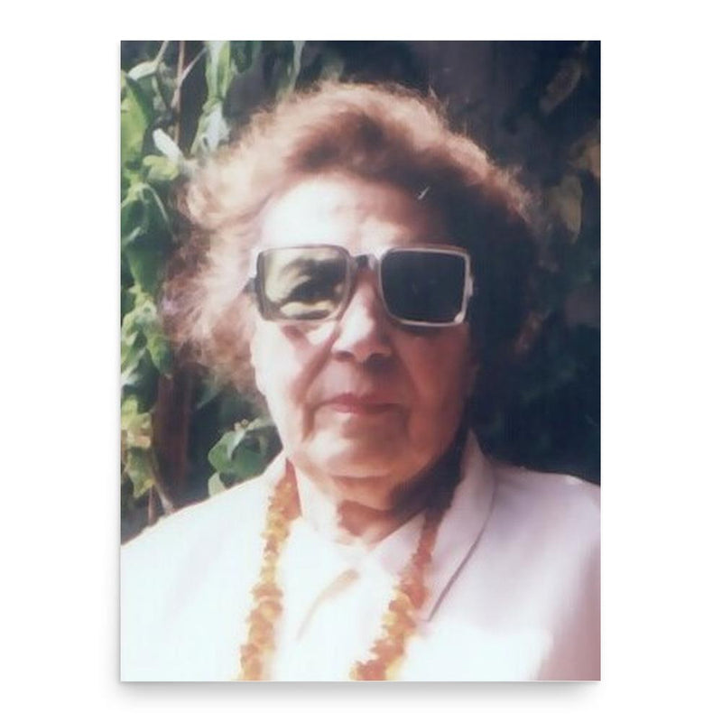 Eta Tyrmand poster print, in size 18x24 inches.