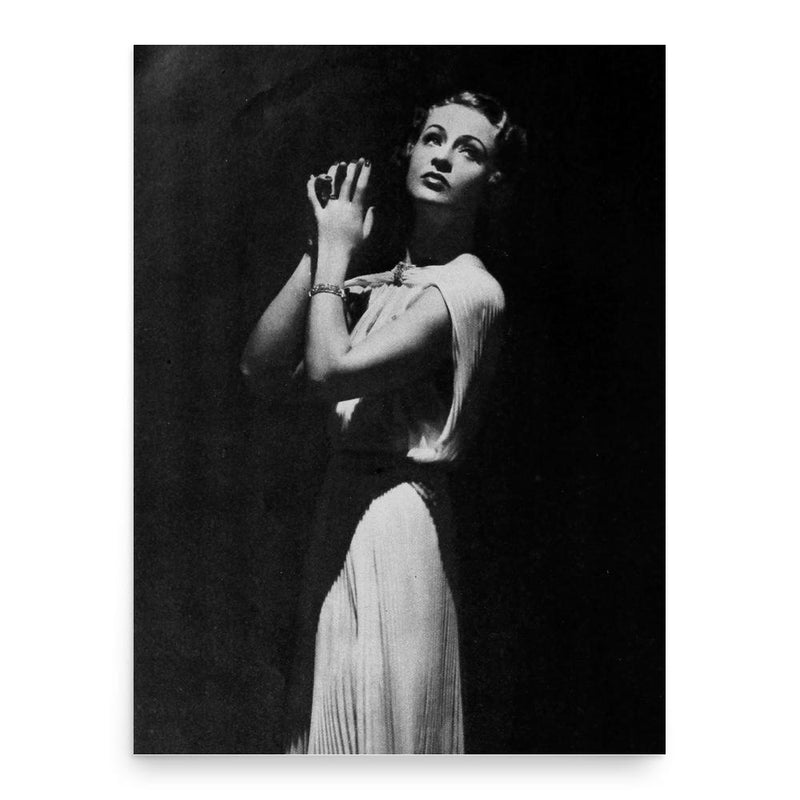 Ethel Shutta poster print, in size 18x24 inches.