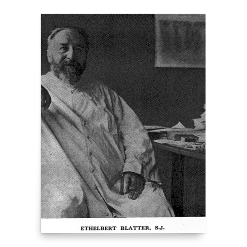 Ethelbert Blatter poster print, in size 18x24 inches.