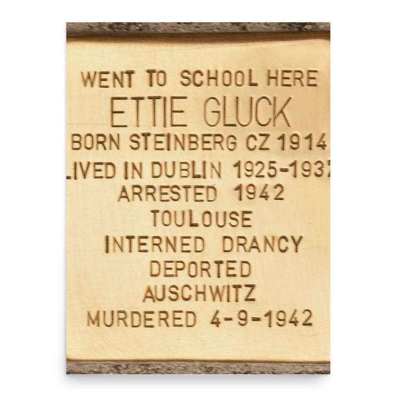 Ettie Steinberg poster print, in size 18x24 inches.