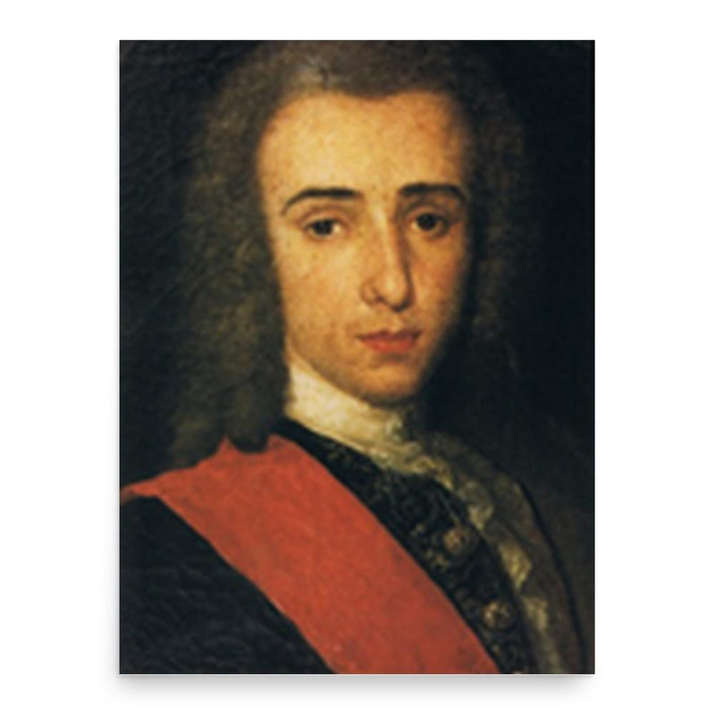 Ettore Carafa poster print, in size 18x24 inches.