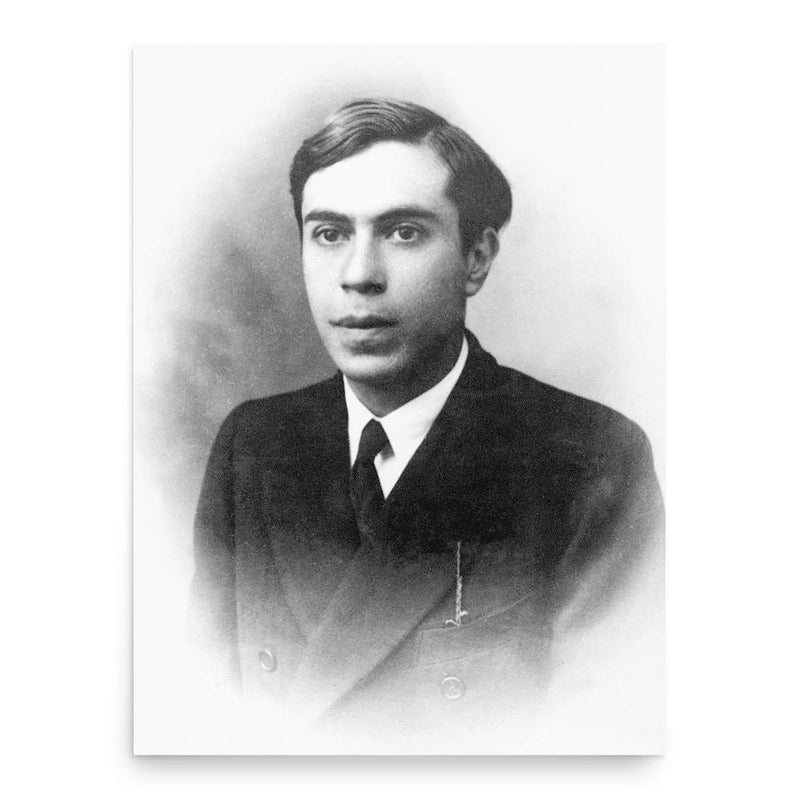 Ettore Majorana poster print, in size 18x24 inches.