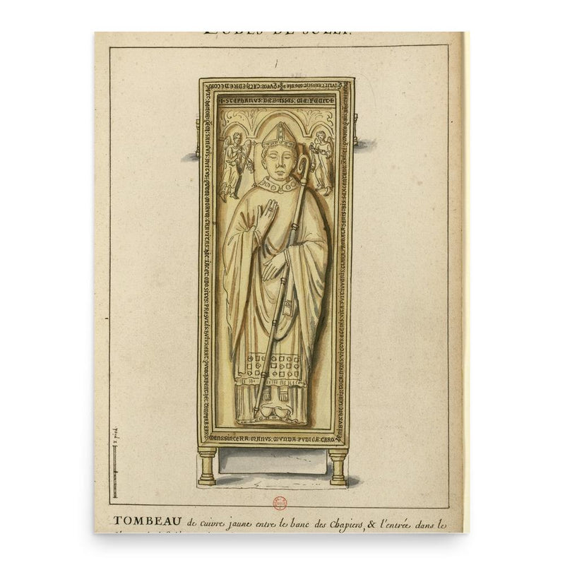 Eudes de Sully poster print, in size 18x24 inches.