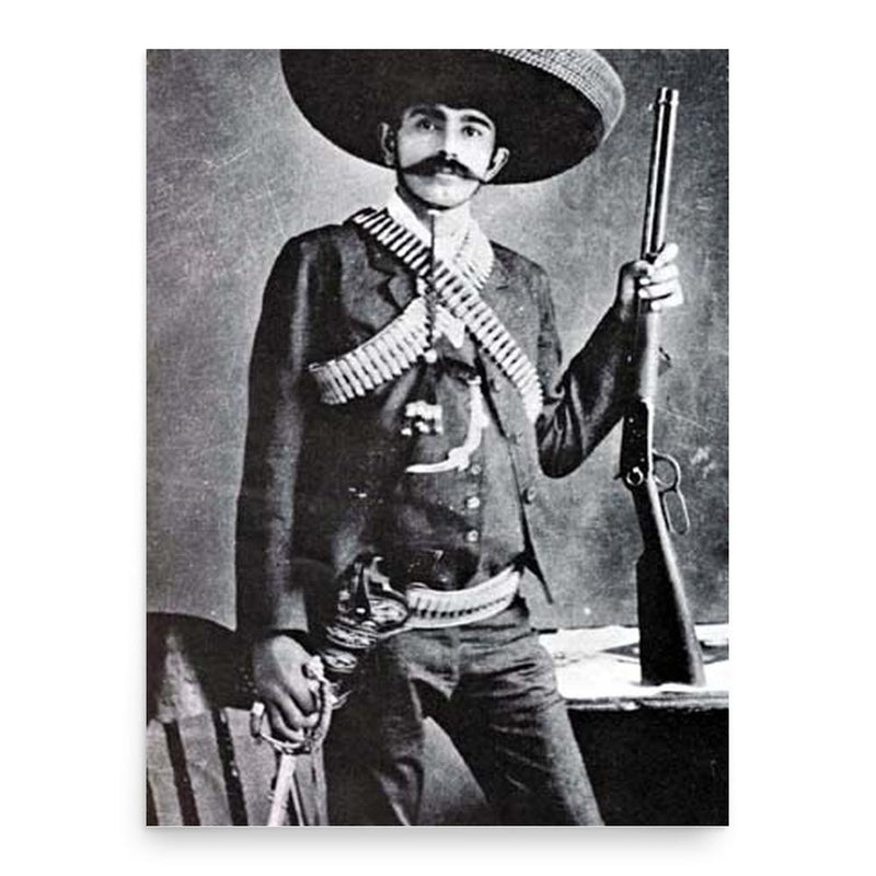 Eufemio Zapata poster print, in size 18x24 inches.