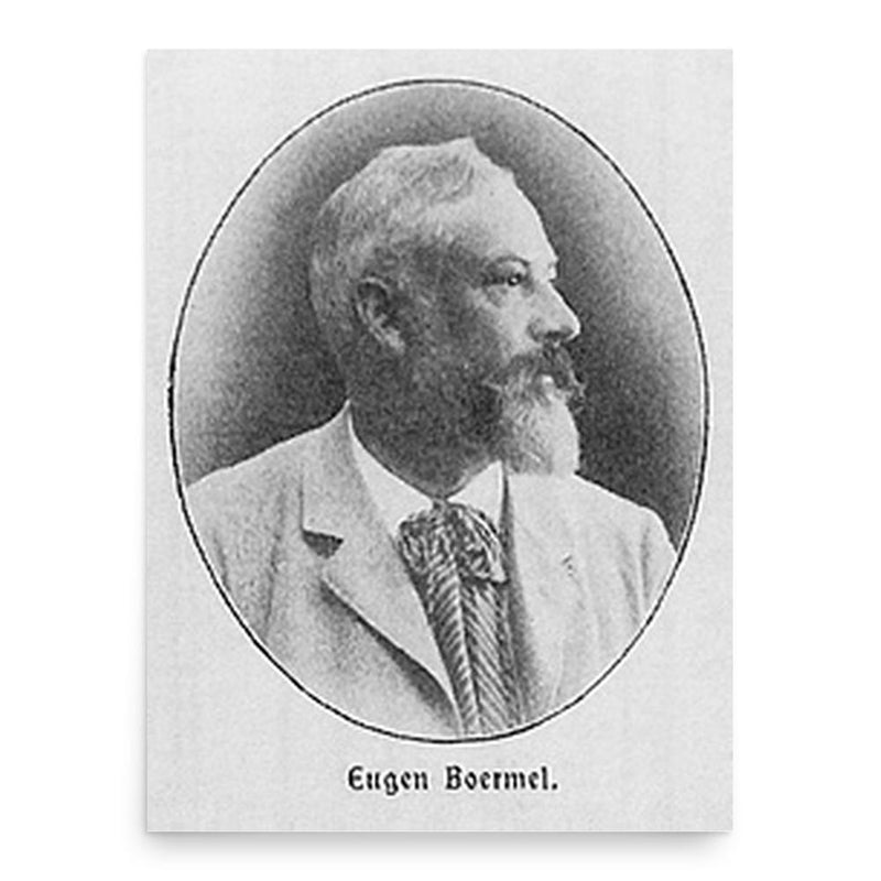 Eugen Boermel poster print, in size 18x24 inches.