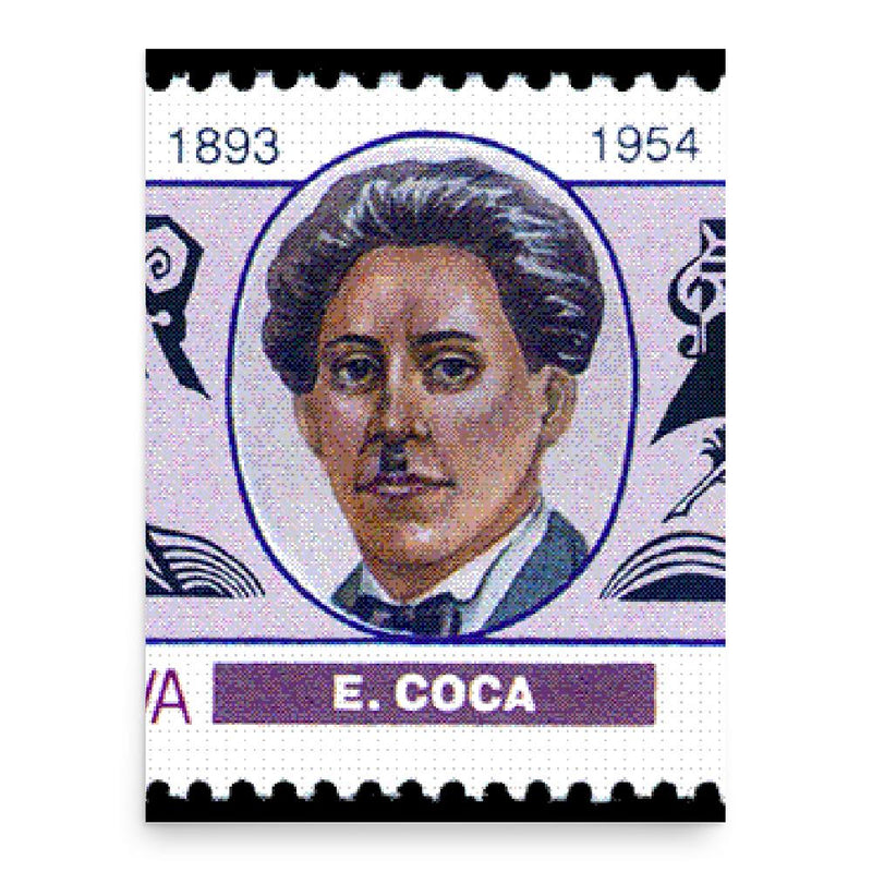 Eugen Coca poster print, in size 18x24 inches.