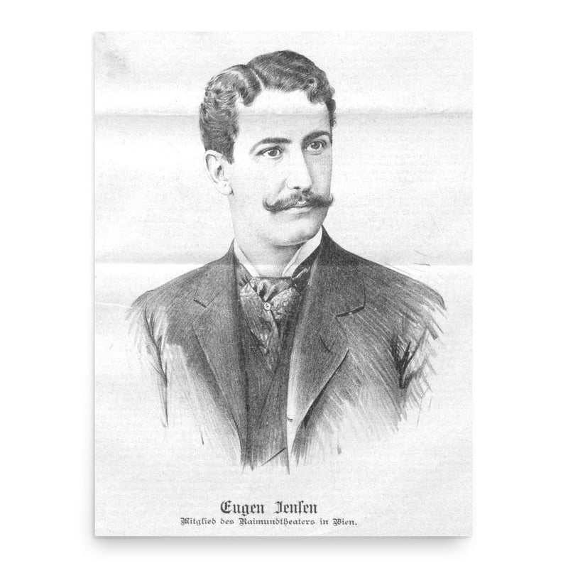 Eugen Jensen poster print, in size 18x24 inches.