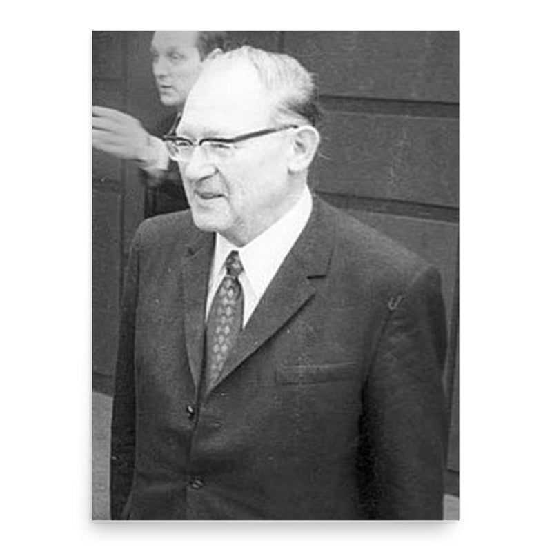 Eugen Kogon poster print, in size 18x24 inches.