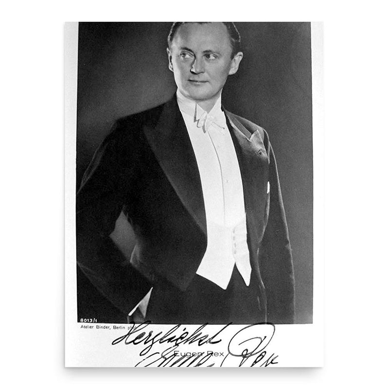 Eugen Rex poster print, in size 18x24 inches.