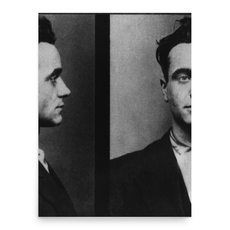 Eugen Weidmann poster print, in size 18x24 inches.