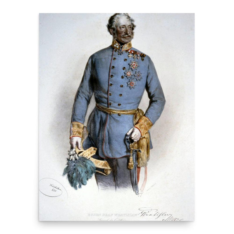 Eugen Wratislaw von Mitrowitz poster print, in size 18x24 inches.