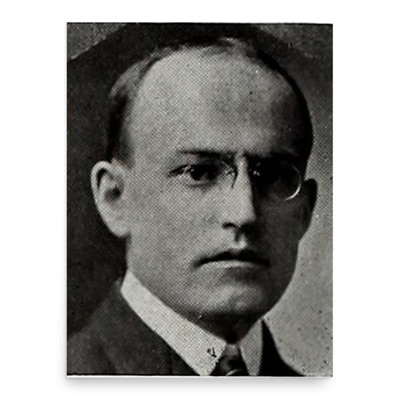 Eugene Allen Gilmore poster print, in size 18x24 inches.