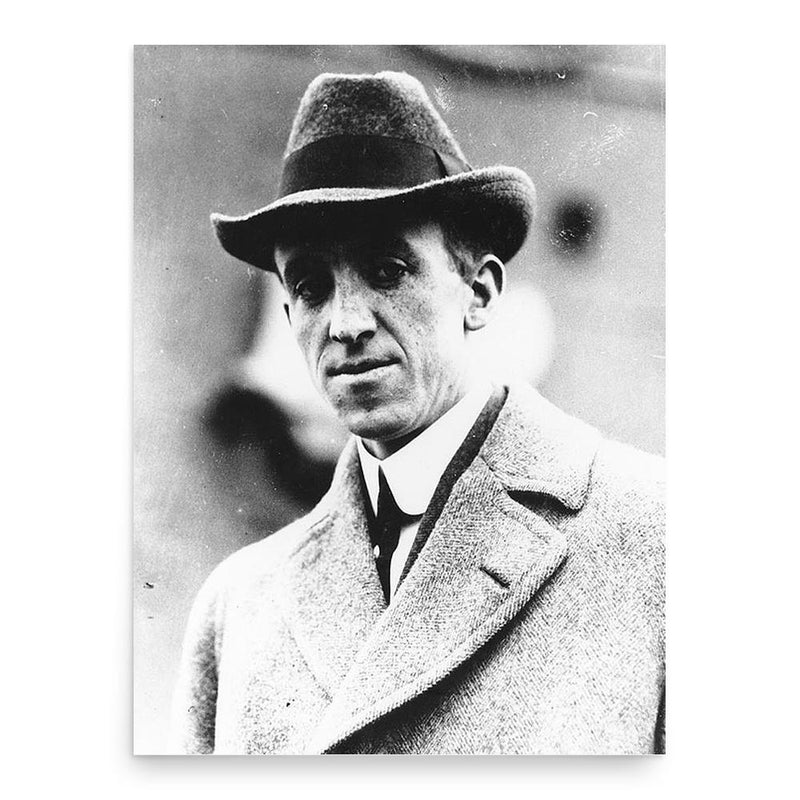 Eugene Burton Ely poster print, in size 18x24 inches.