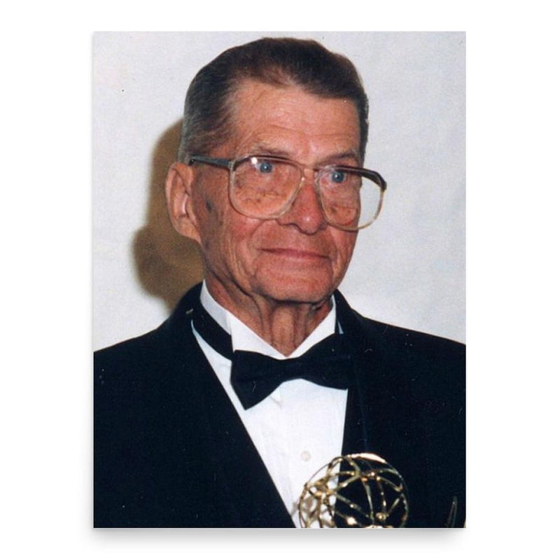 Eugene Polley poster print, in size 18x24 inches.