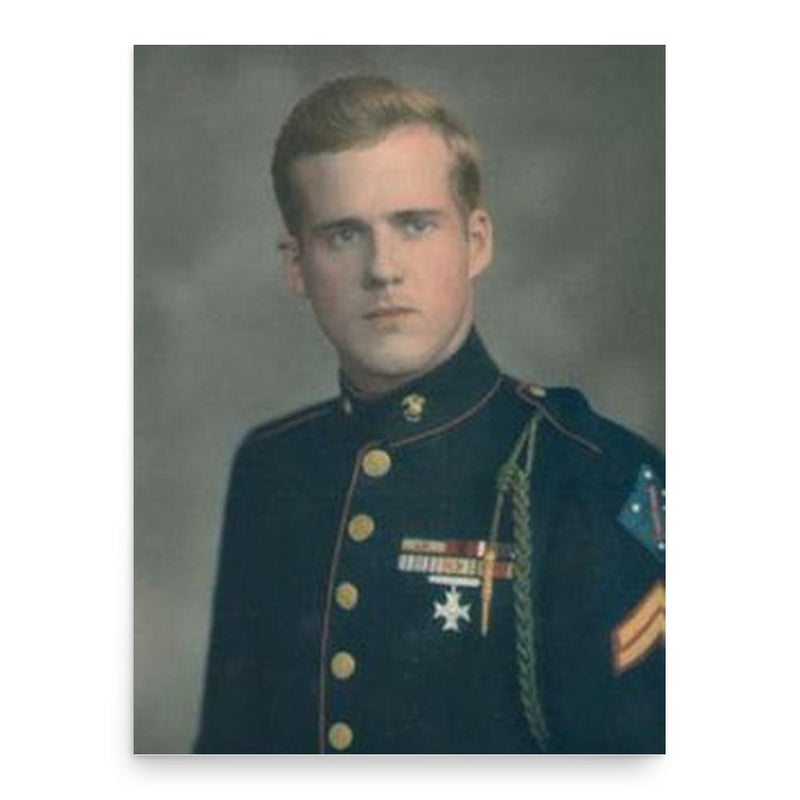 Eugene Sledge poster print, in size 18x24 inches.