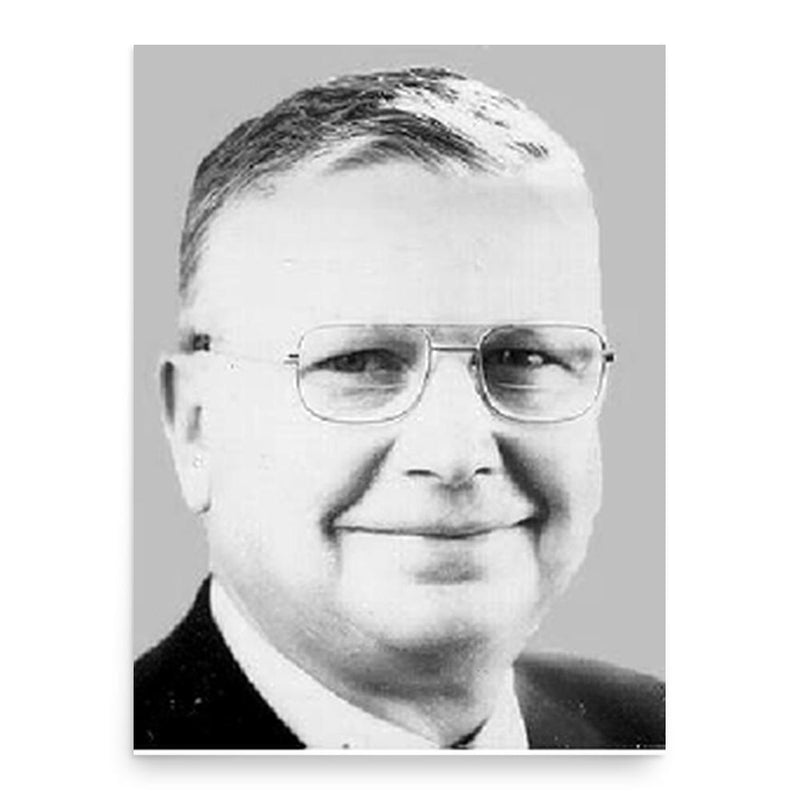 Eugene Stoner poster print, in size 18x24 inches.