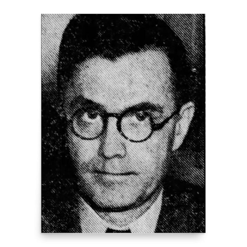 Eugene Talmadge poster print, in size 18x24 inches.