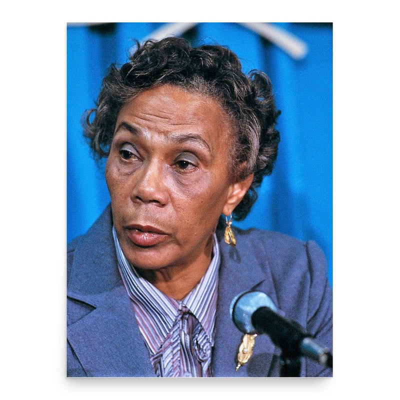 Eugenia Charles poster print, in size 18x24 inches.