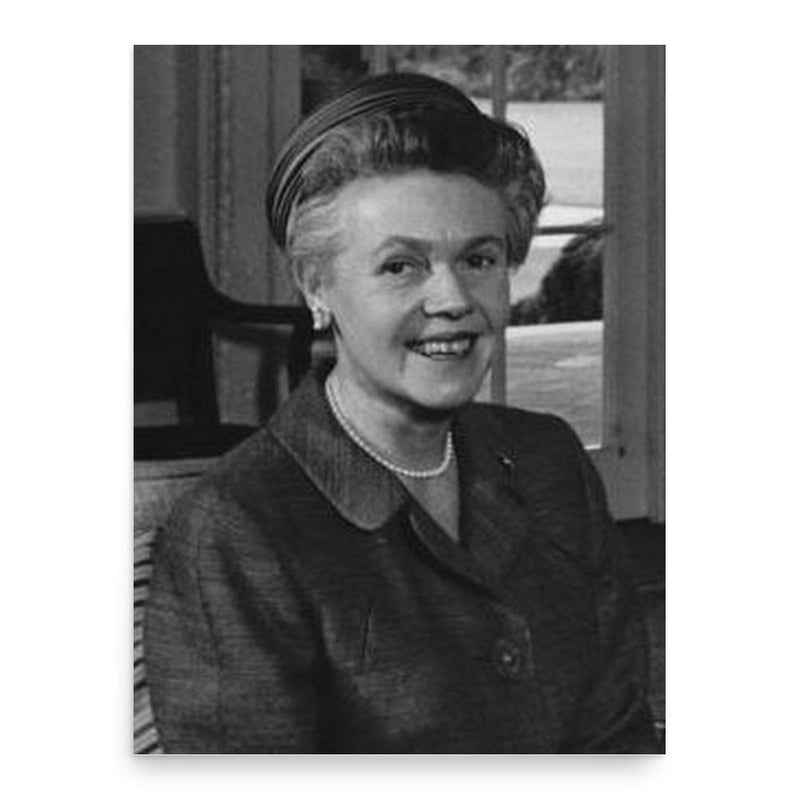 Eugenie Anderson poster print, in size 18x24 inches.