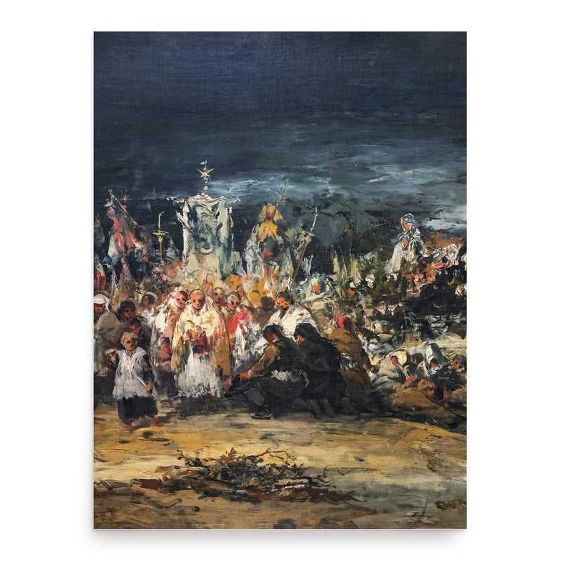 Eugenio Lucas Villaamil poster print, in size 18x24 inches.