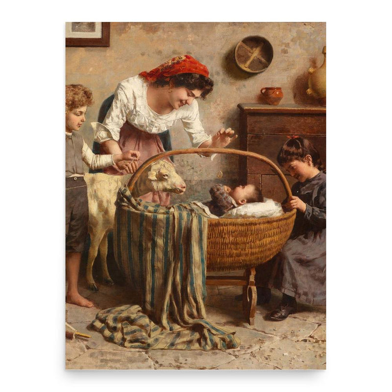 Eugenio Zampighi poster print, in size 18x24 inches.