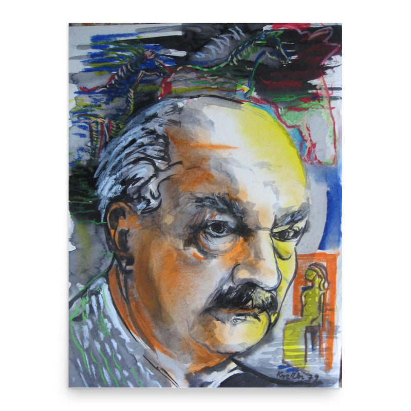 Eugeniusz Geppert poster print, in size 18x24 inches.