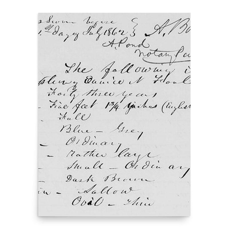 Eunice Newton Foote poster print, in size 18x24 inches.