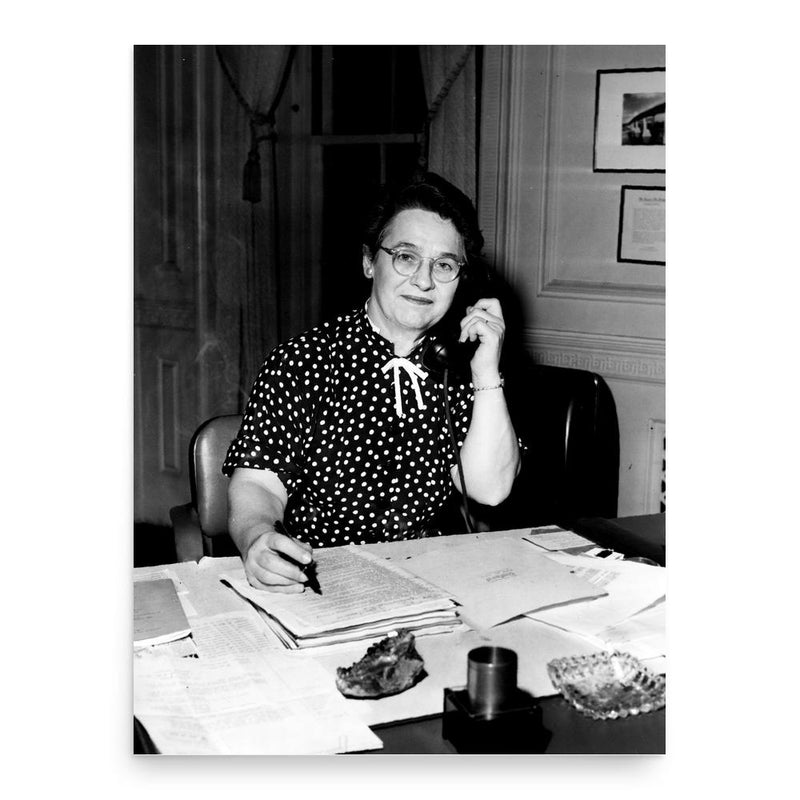 Eunice Thomas Miner poster print, in size 18x24 inches.