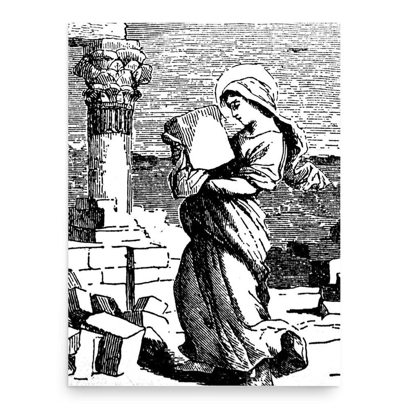 Euphrasia of Constantinople poster print, in size 18x24 inches.