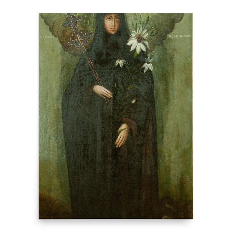 Euphrosyne of Polotsk poster print, in size 18x24 inches.