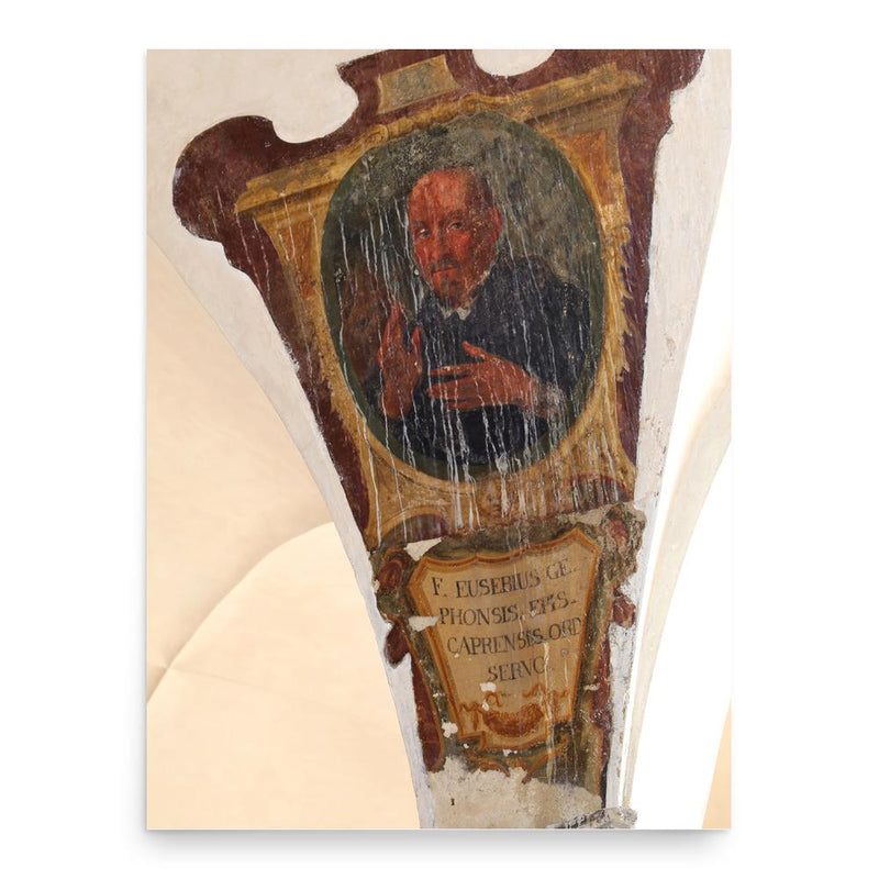 Eusebio de Granito poster print, in size 18x24 inches.