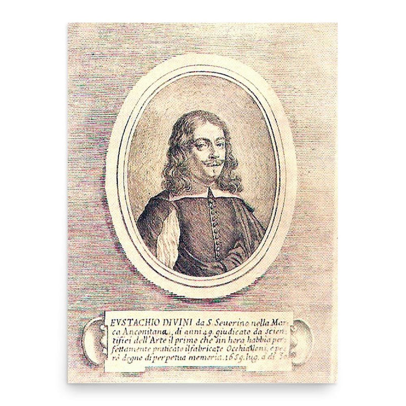 Eustachio Divini poster print, in size 18x24 inches.