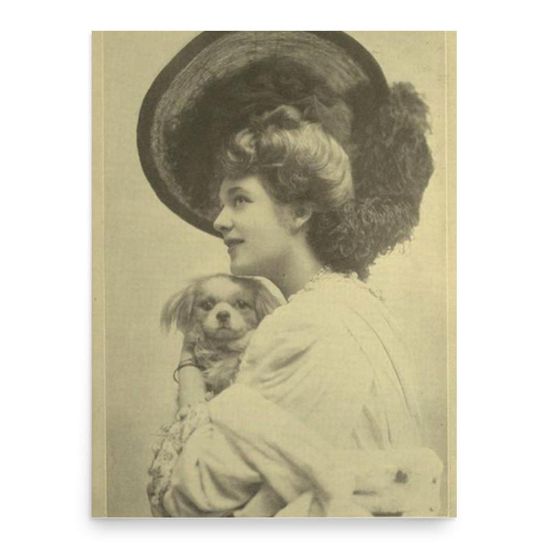 Eva Carrington poster print, in size 18x24 inches.